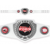 Championship Belt - White Belt with Antique Silver Plate